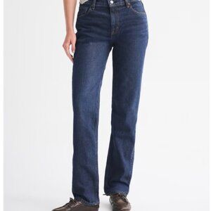 Abercrombie & Fitch Straight Mid Rise Blue Jeans